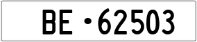 Truck License Plate